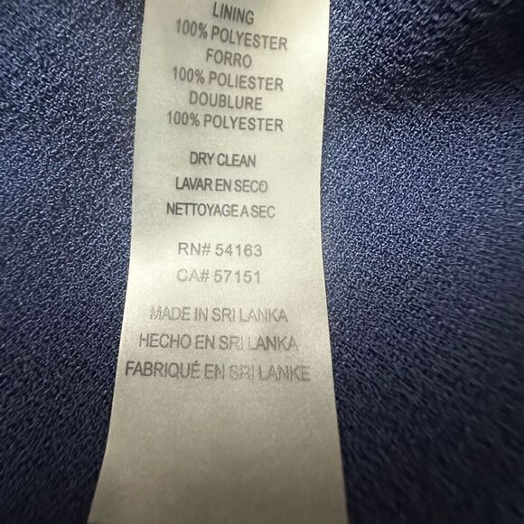 Vince Camuto Women's 6 Petite Blouson Tier Jumpsuit Navy Blue Semi Formal New - Picture 9 of 13